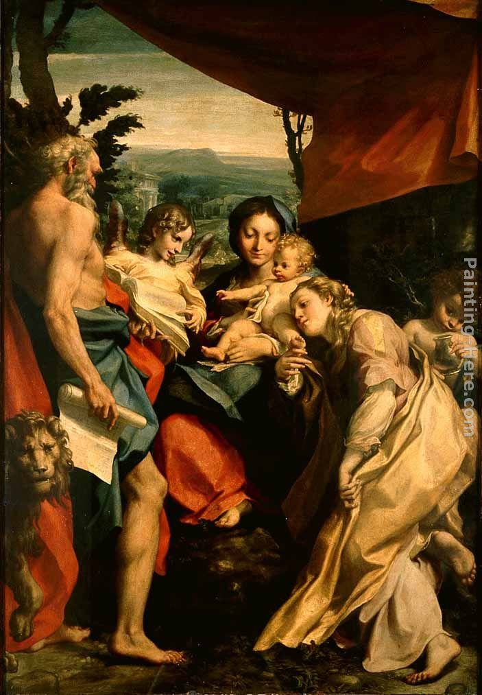 Correggio Madonna with St. Jerome (The Day)